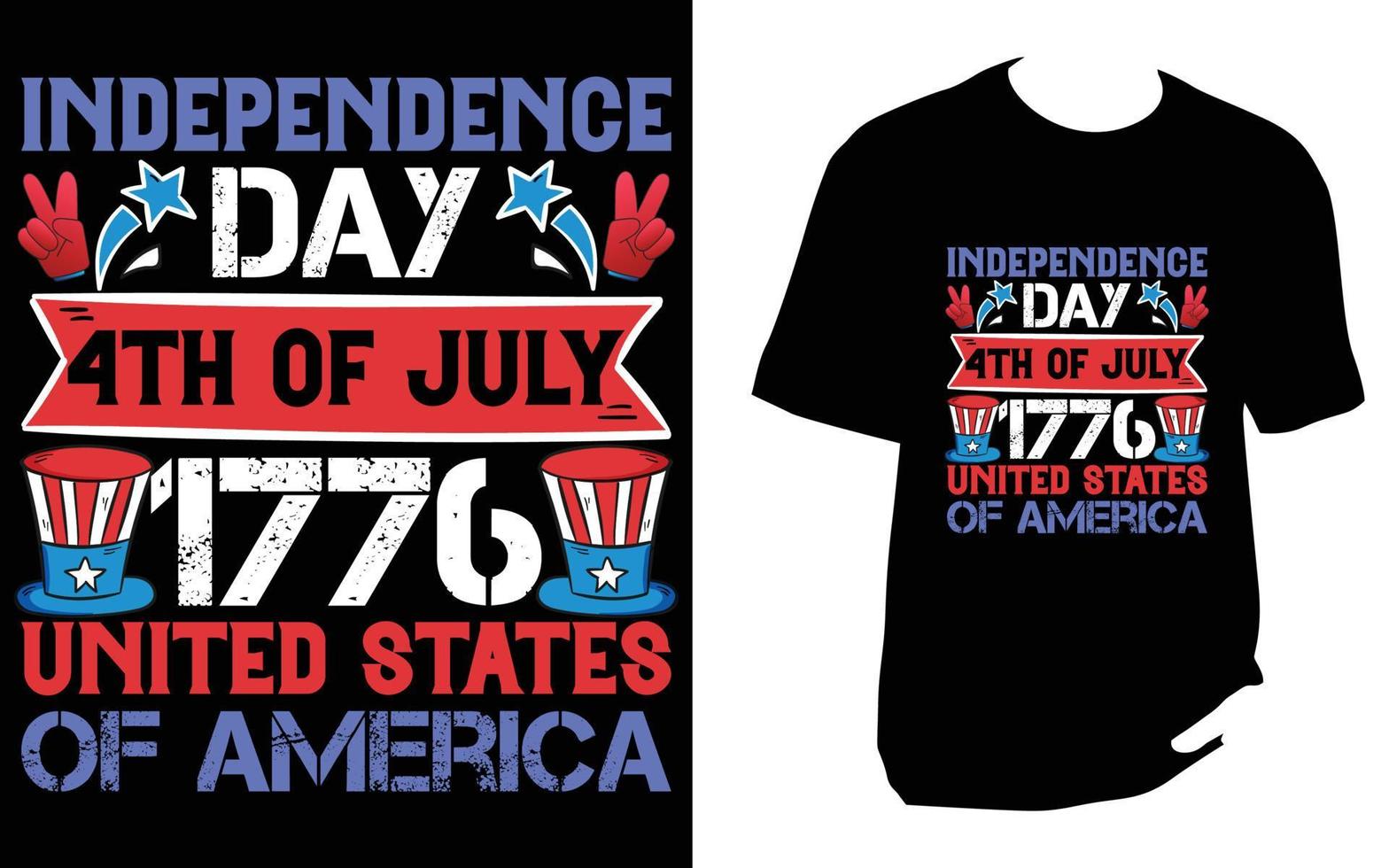 4th of july T Shirt vector