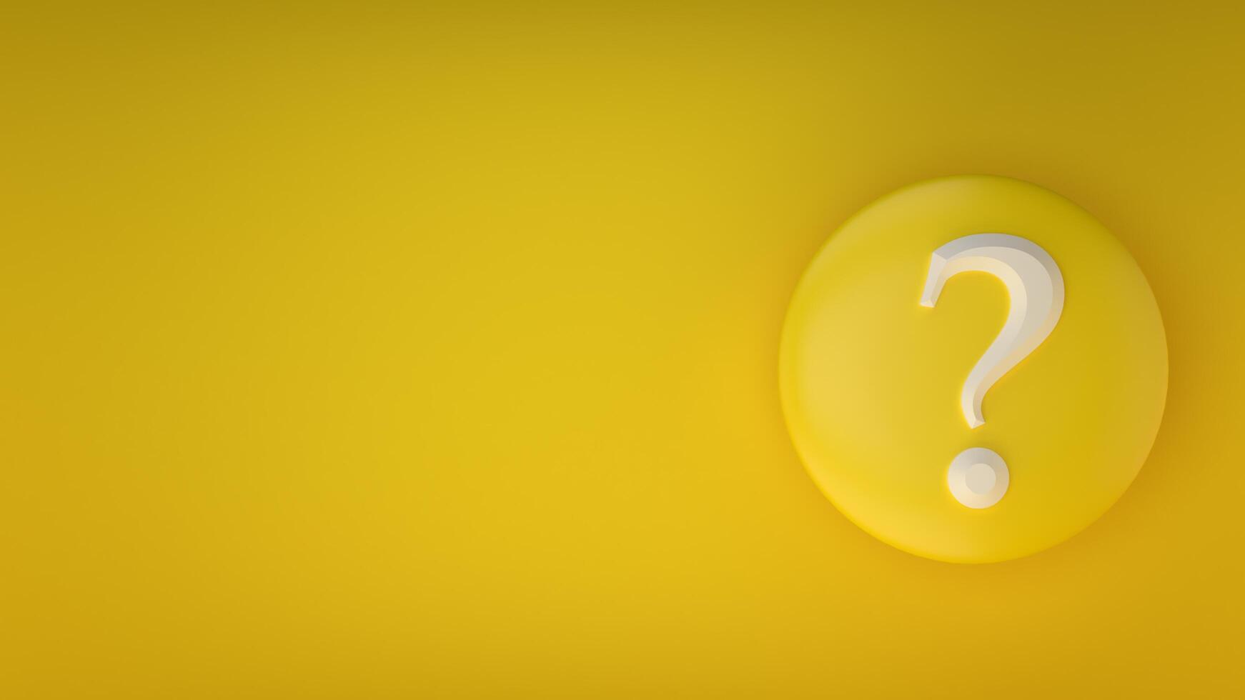 questions mark illustration inside of background for FAQ and question