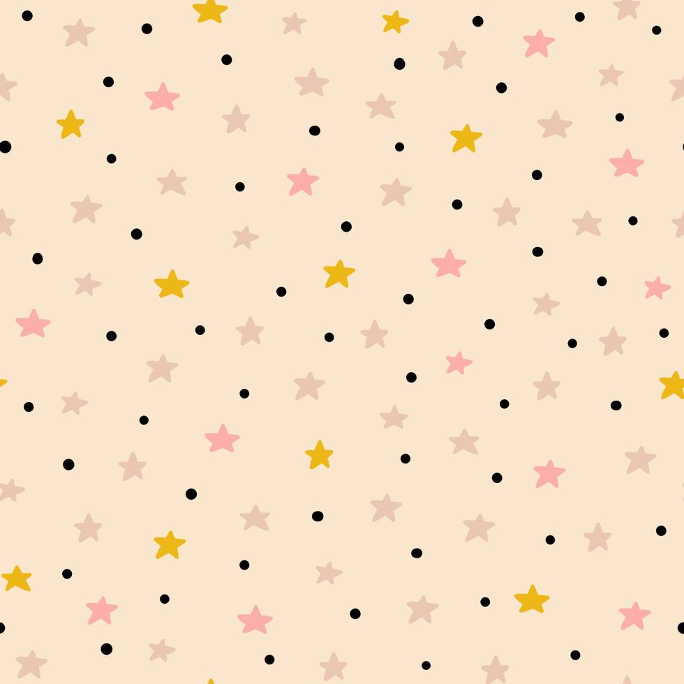 seamless pattern with stars vector