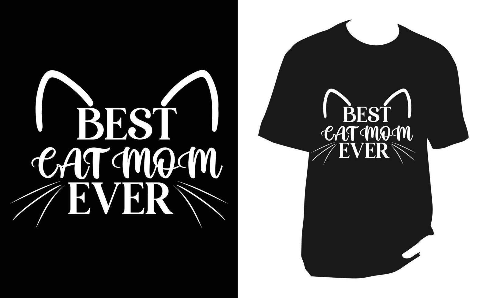 diseño de camiseta de svg de gato vector