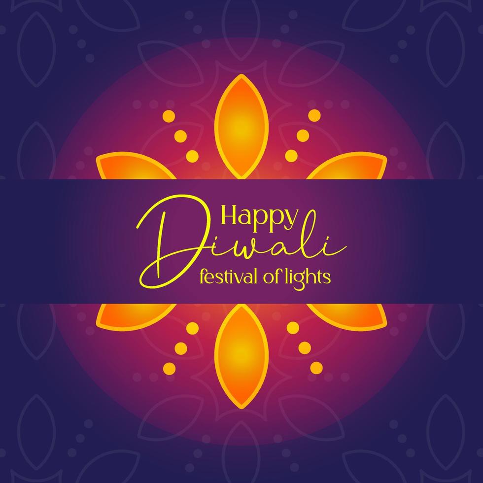 festival indio feliz diwali con galletas, fondo de vacaciones tarjeta de felicitación de celebración de diwali, ilustración vectorial. vector