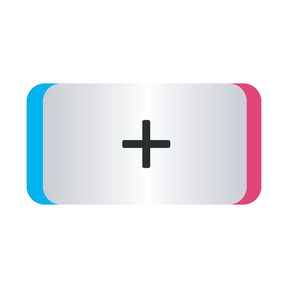 Icon Social Media Element Add Post vector