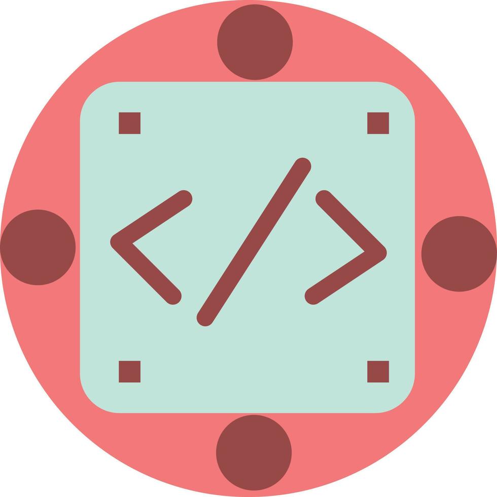 código personalizado implementación gestión producto color plano icono vector icono banner plantilla
