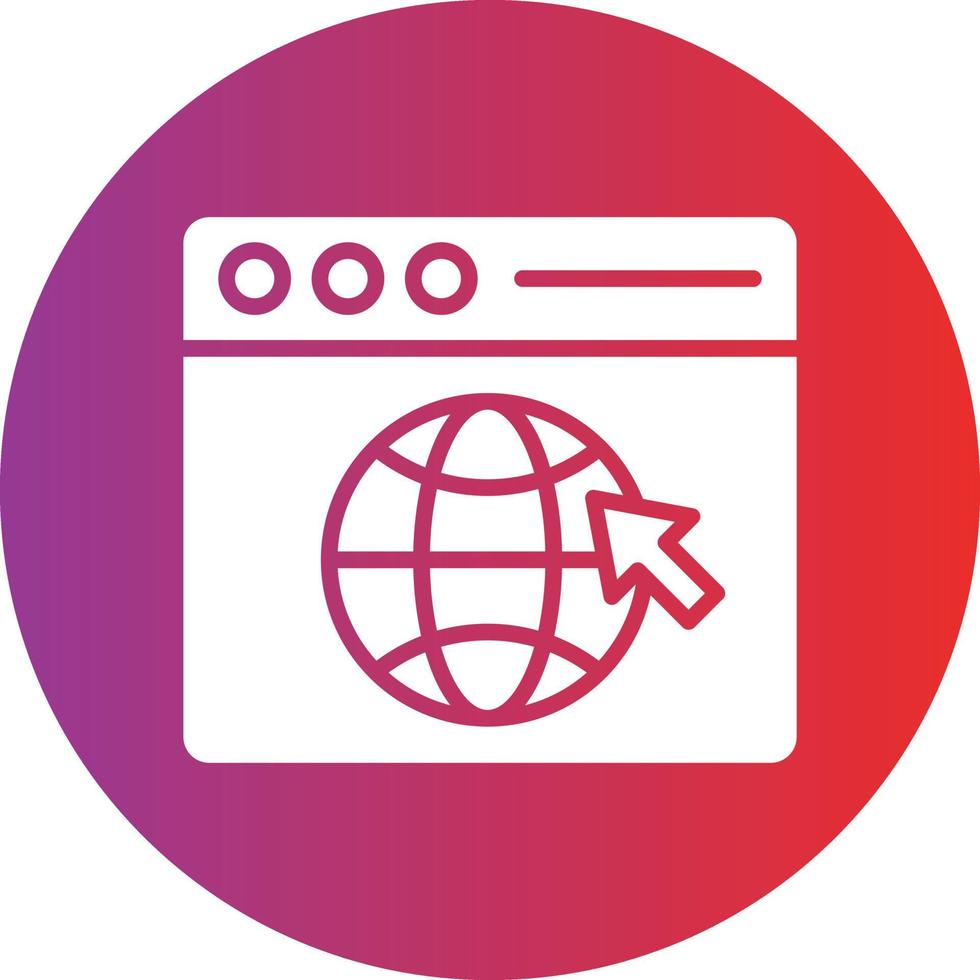 Web Browser Icon Style vector