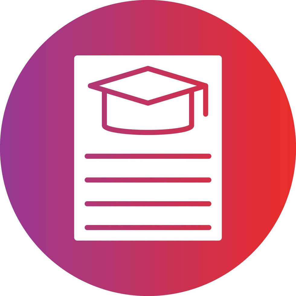 Curriculum Icon Style vector