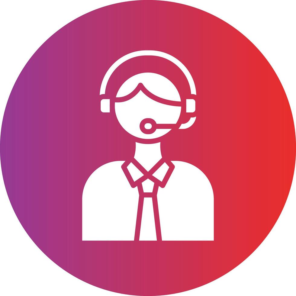 Telemarketer Icon Style vector