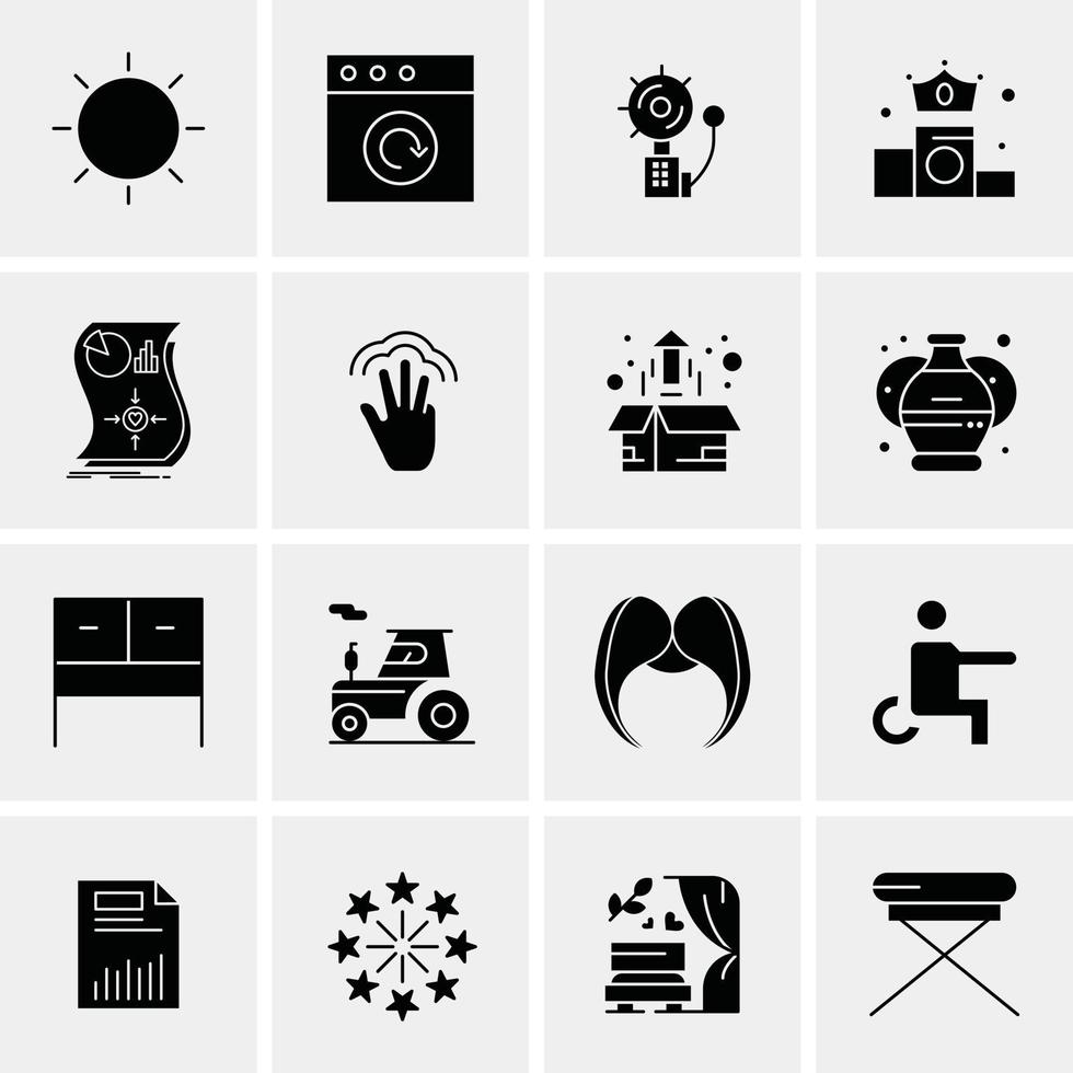 16 Business Universal Icons Vector Creative Icon Illustration to use in web and Mobile Related proje