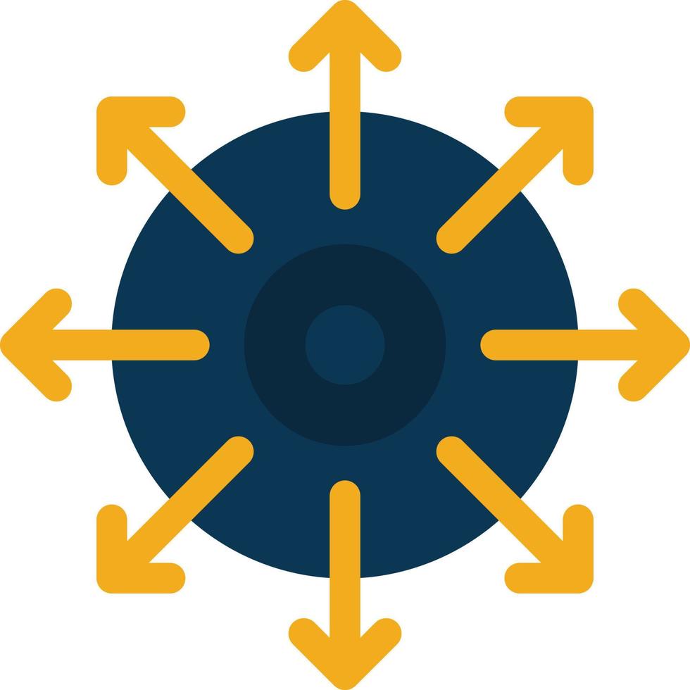 Target Point Achieve Success  Flat Color Icon Vector icon banner Template