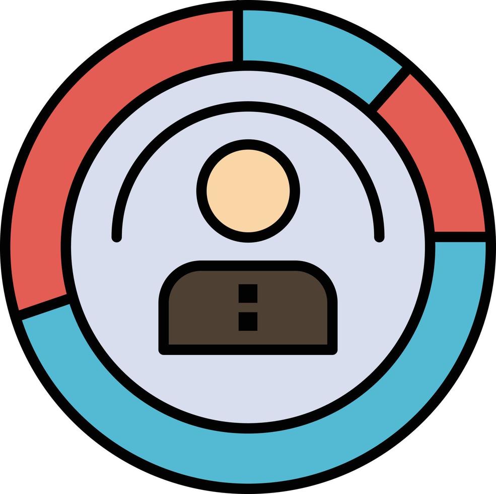 características del diagrama personas humanas perfil personal usuario icono de color plano icono de vector plantilla de banner