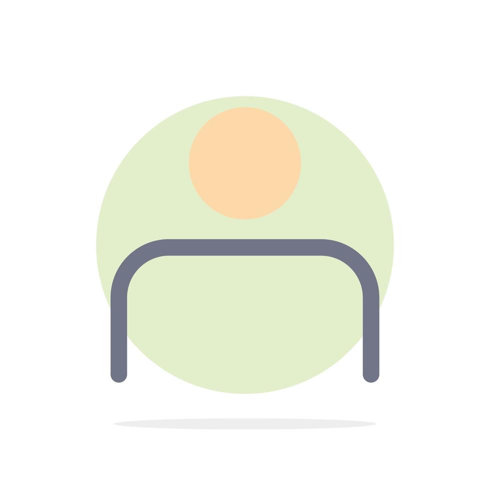 Instagram People Profile Sets User Abstract Circle Background Flat color Icon vector