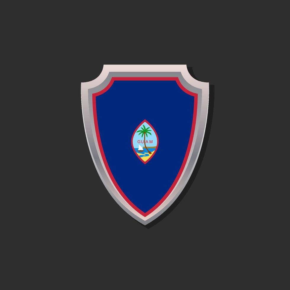 Illustration of Guam flag Template vector