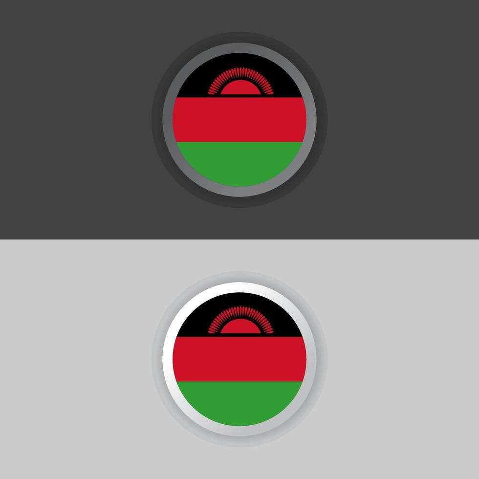 Illustration of Malawi flag Template vector