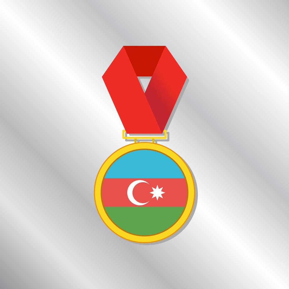 Illustration of Azerbaijan flag Template vector