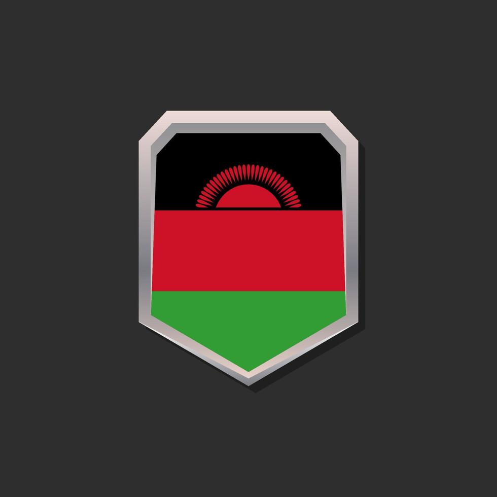 Illustration of Malawi flag Template vector