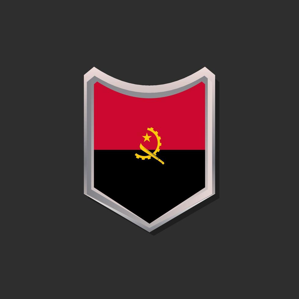 Illustration of Angola flag Template vector