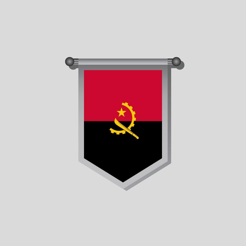 Illustration of Angola flag Template vector