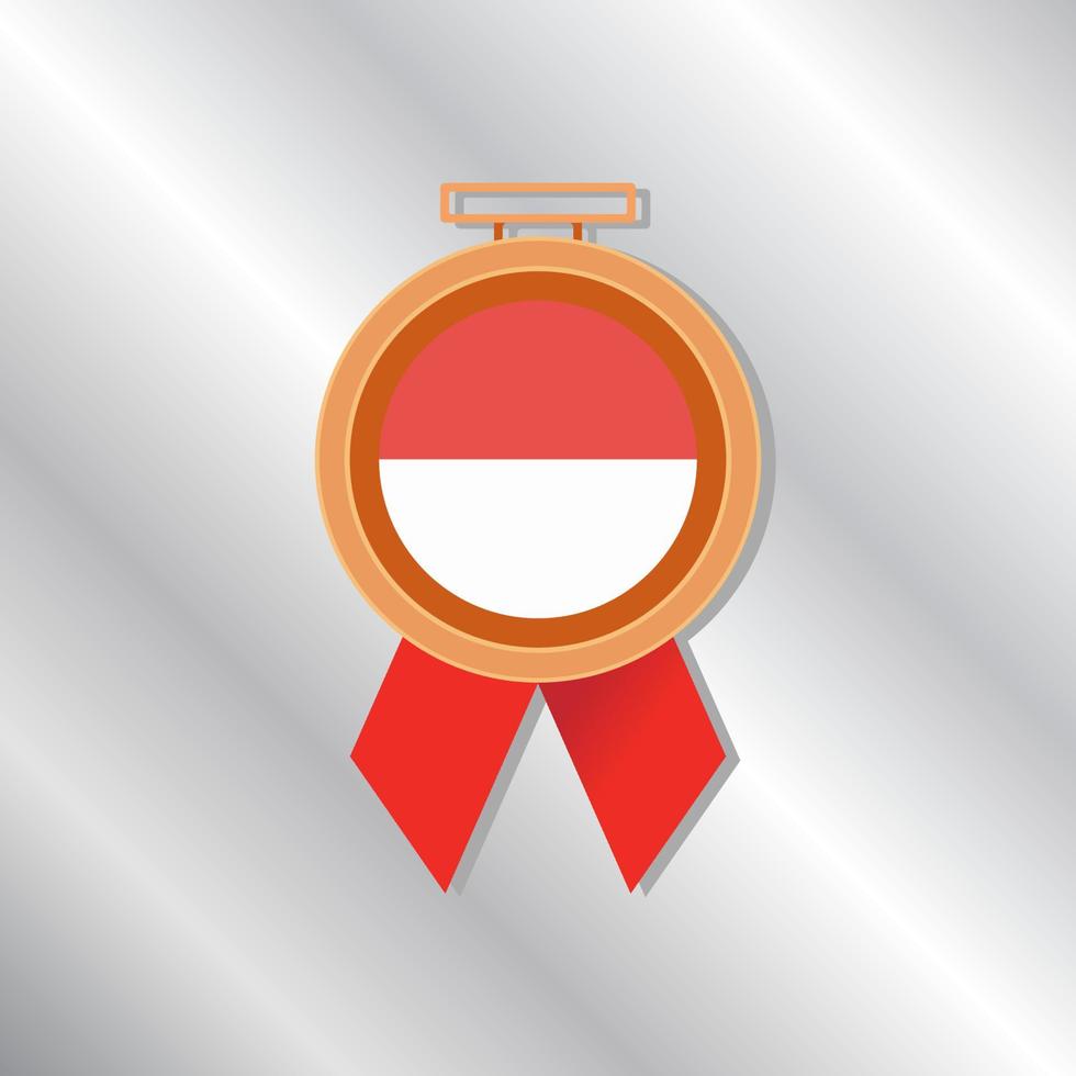 Illustration of Monaco flag Template vector