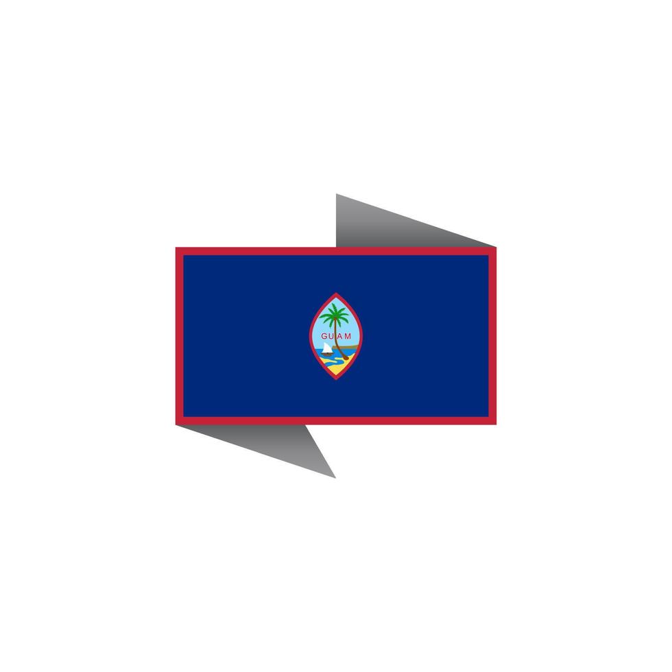 Illustration of Guam flag Template vector