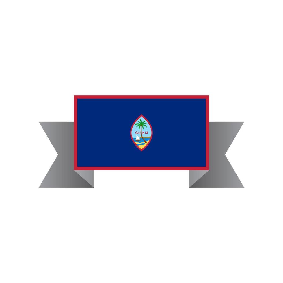 ilustración de la plantilla de la bandera de guam vector