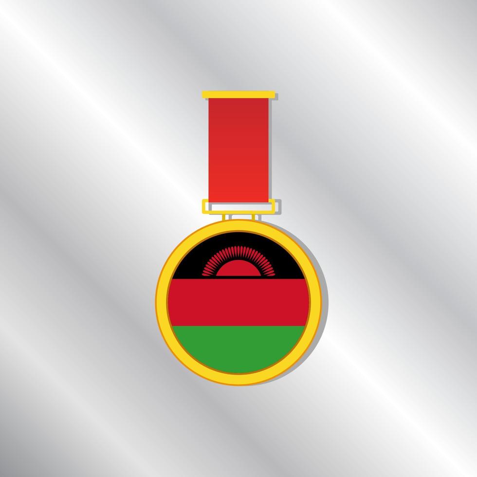 Illustration of Malawi flag Template vector