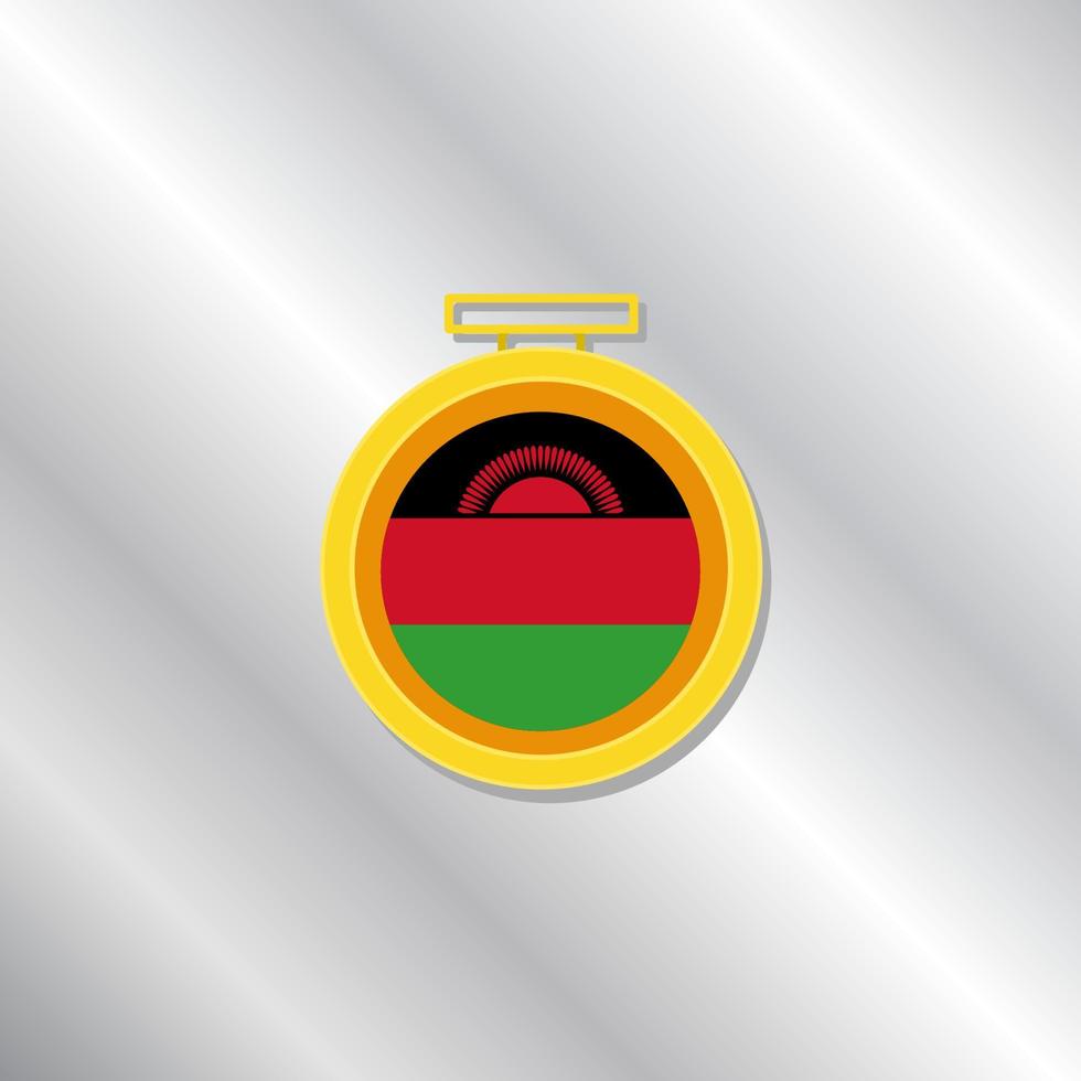 Illustration of Malawi flag Template vector