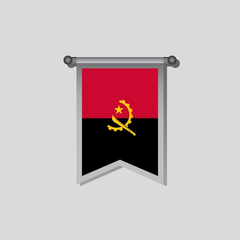 Illustration of Angola flag Template vector