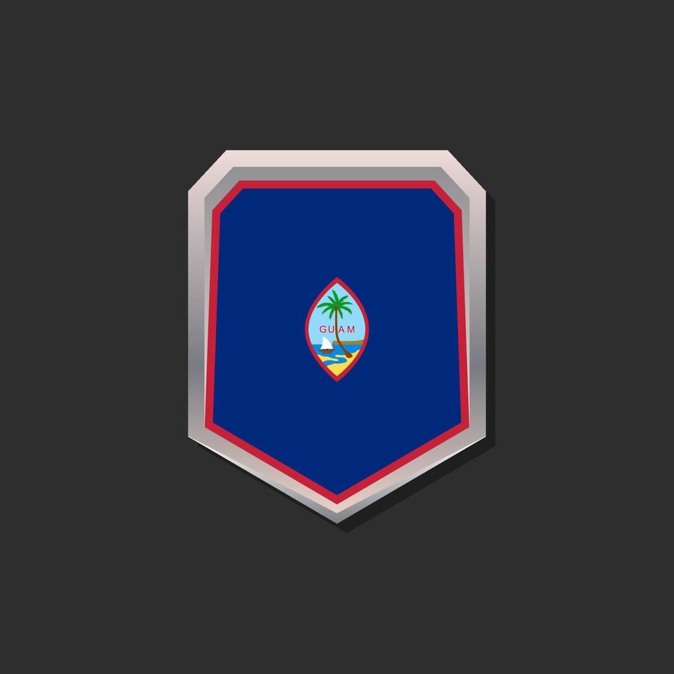 Illustration of Guam flag Template vector