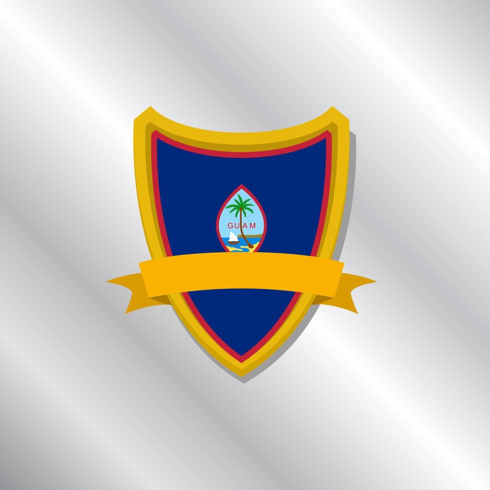 Illustration of Guam flag Template vector