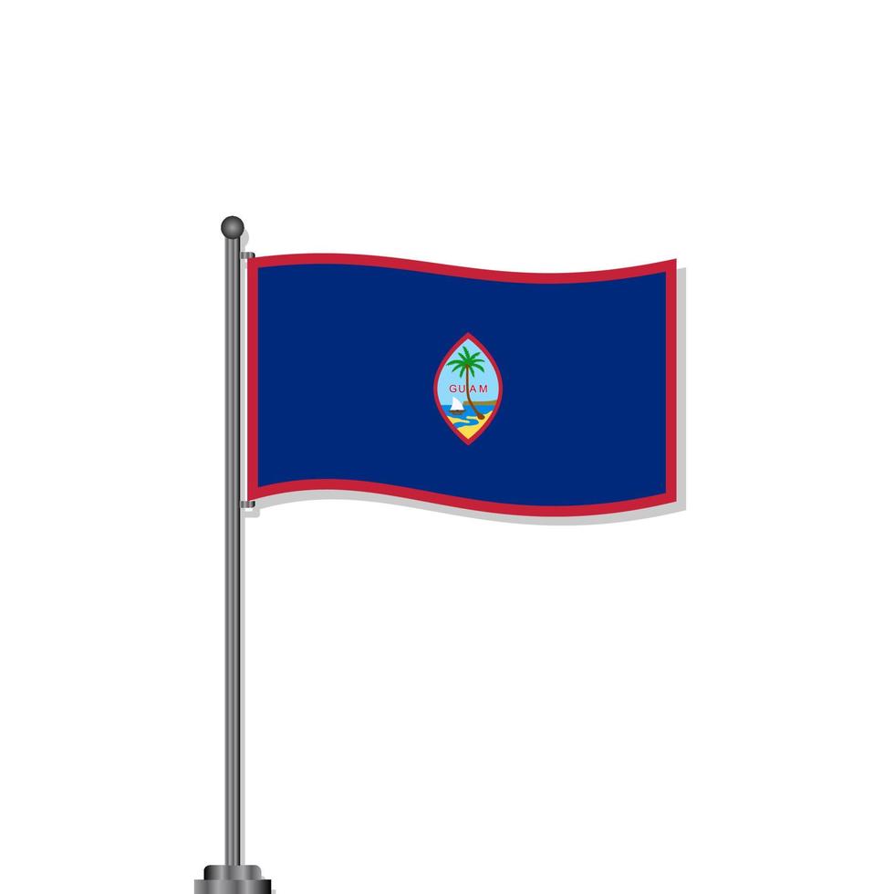 Illustration of Guam flag Template vector