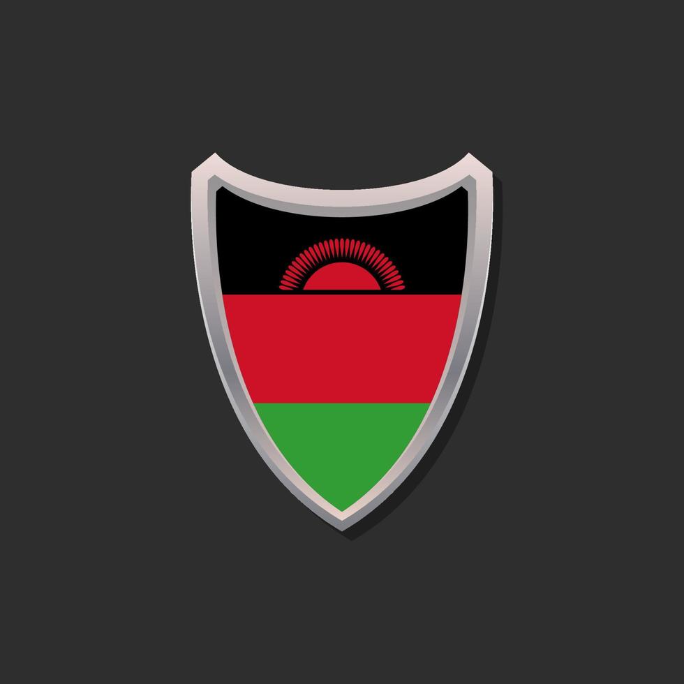 Illustration of Malawi flag Template vector