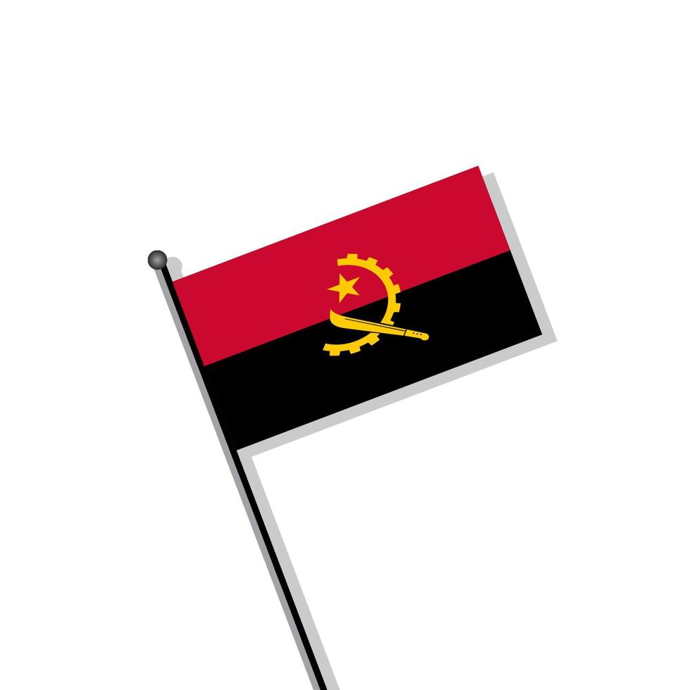 Illustration of Angola flag Template vector