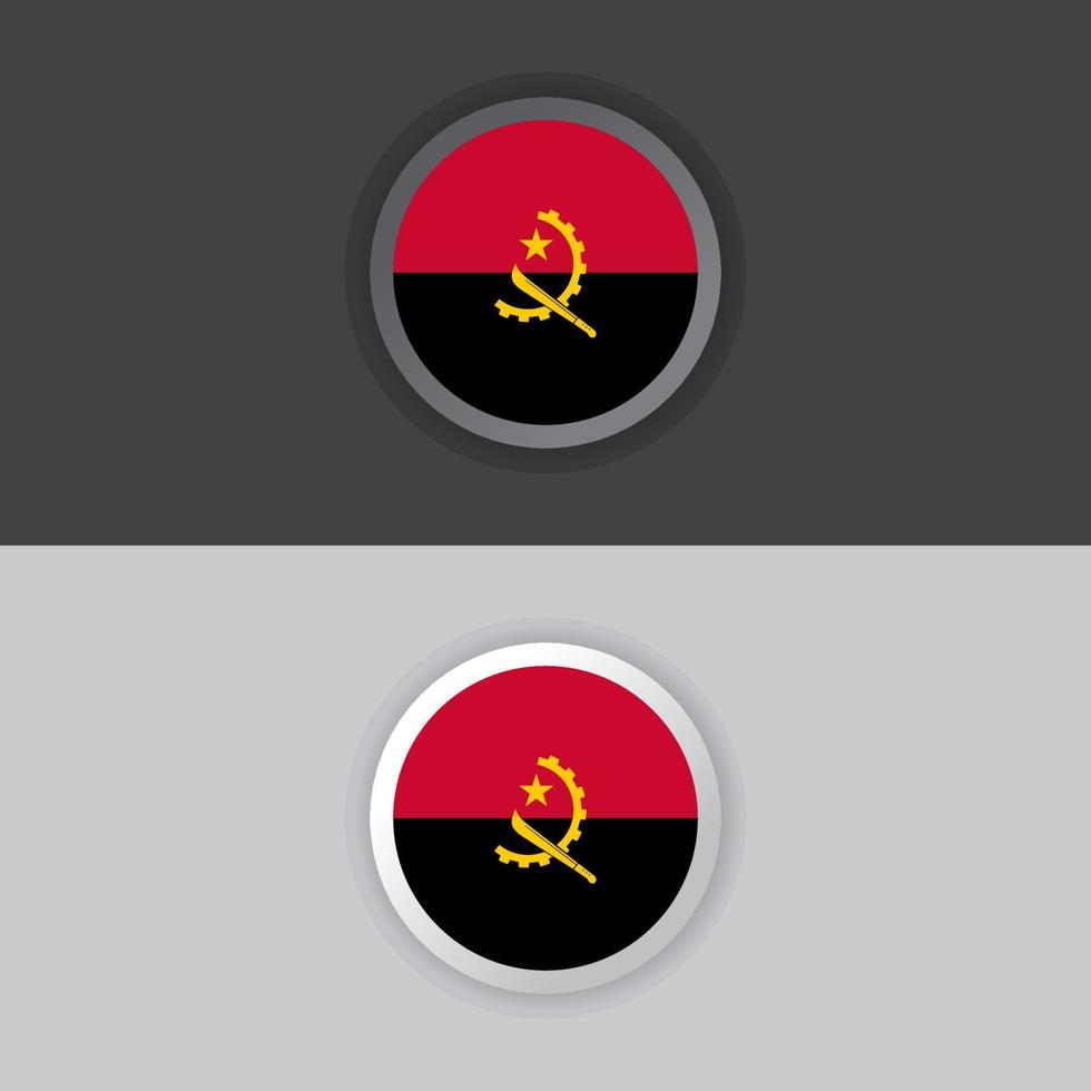 Illustration of Angola flag Template vector