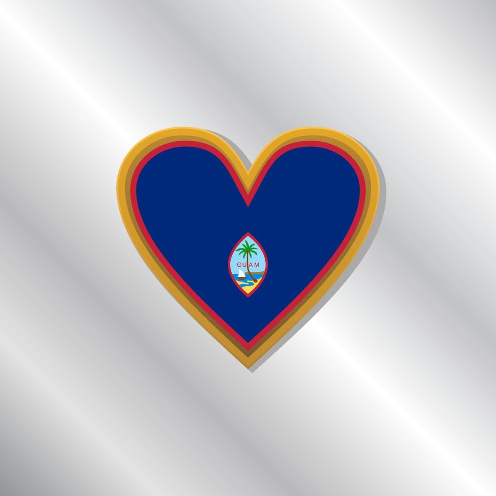 Illustration of Guam flag Template vector