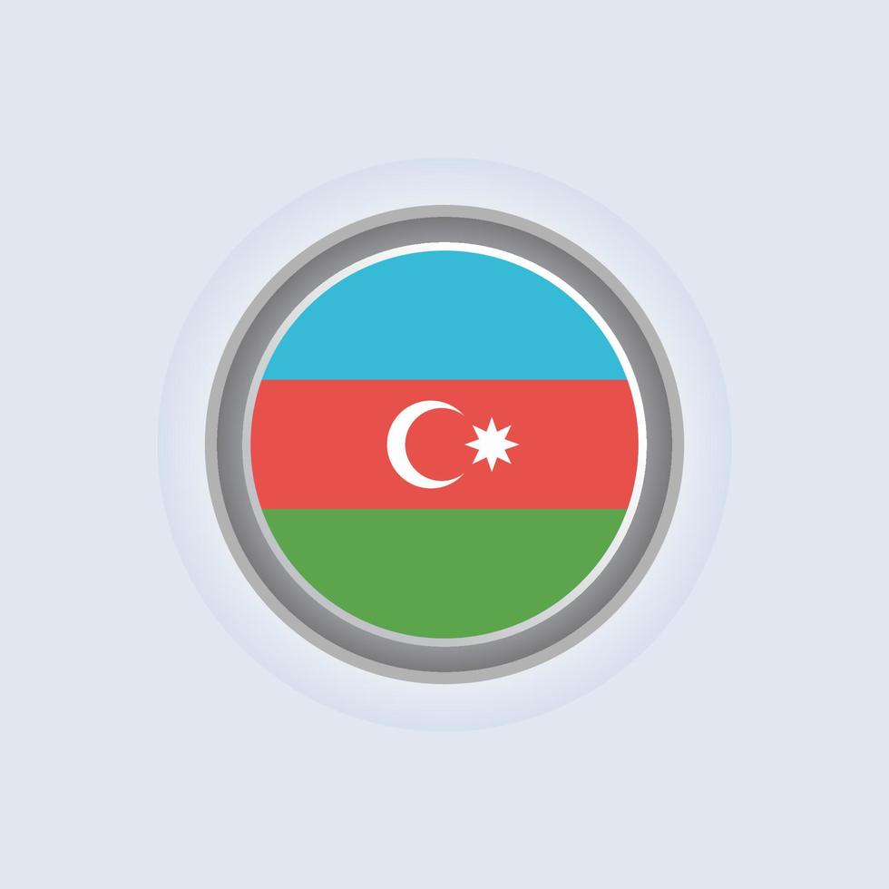 Illustration of Azerbaijan flag Template vector