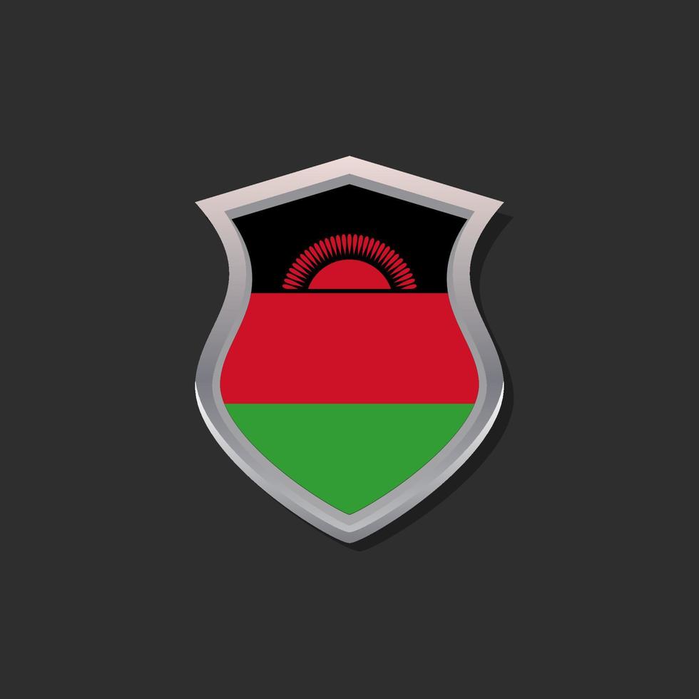 Illustration of Malawi flag Template vector