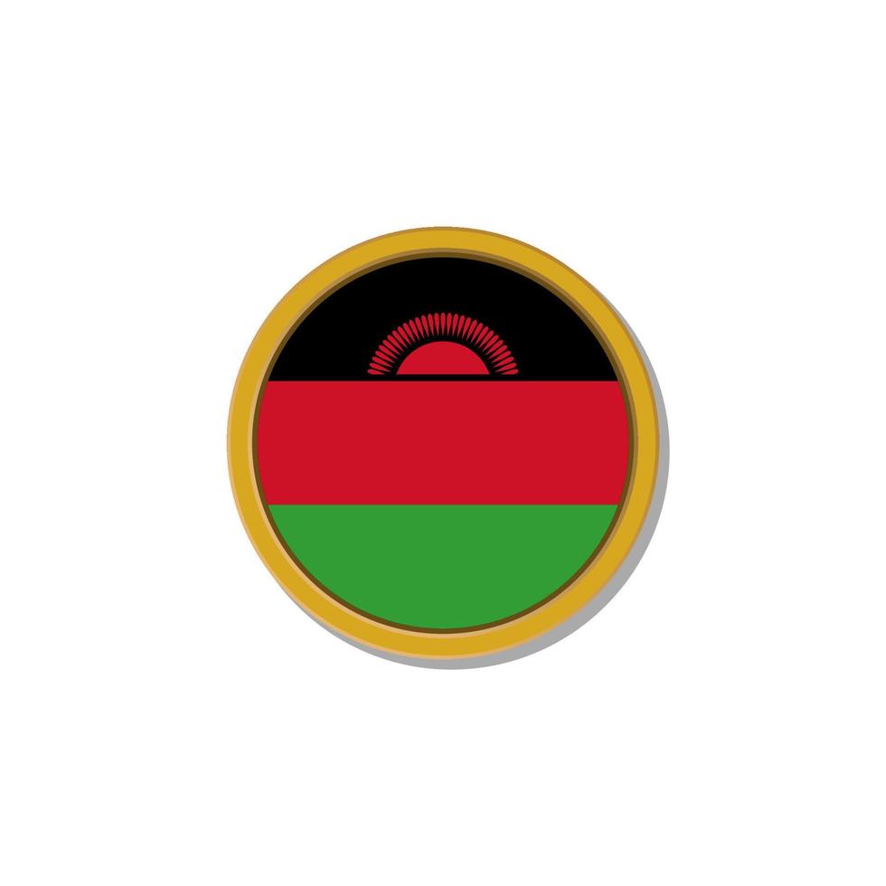 Illustration of Malawi flag Template vector