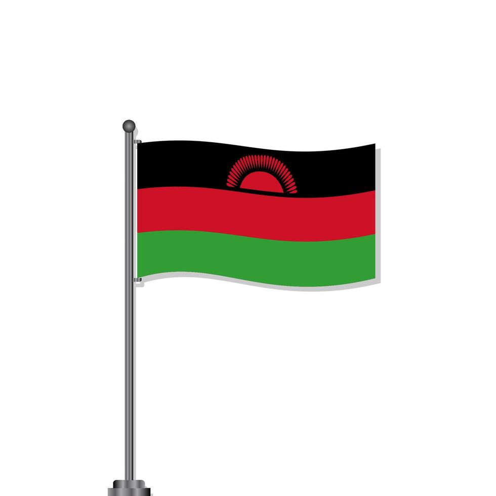Illustration of Malawi flag Template vector