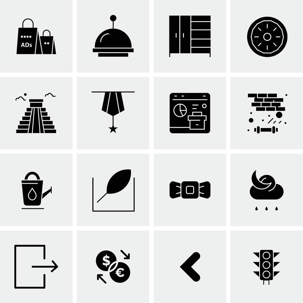 16 Universal Business Icons Vector Creative Icon Illustration to use in web and Mobile Related proje