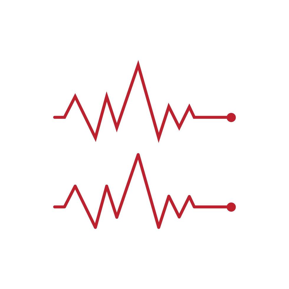 Pulse line ilustration vector