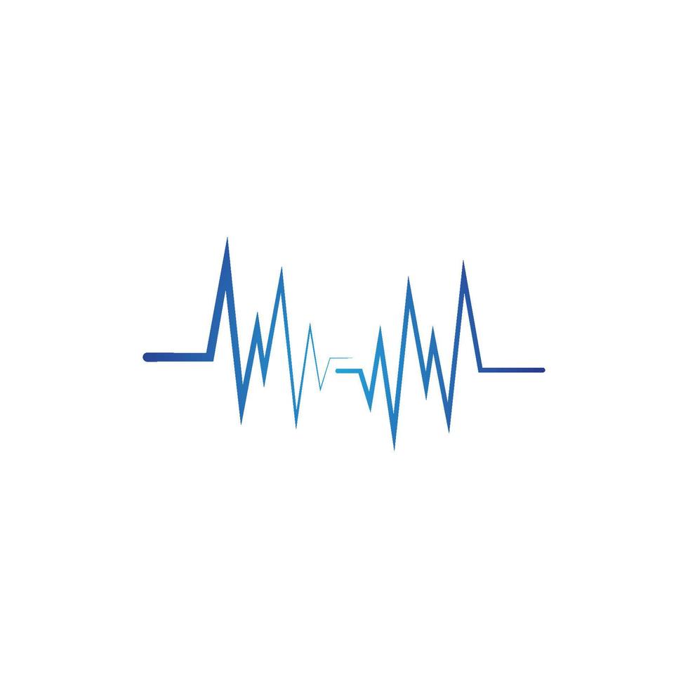 Pulse line ilustration vector