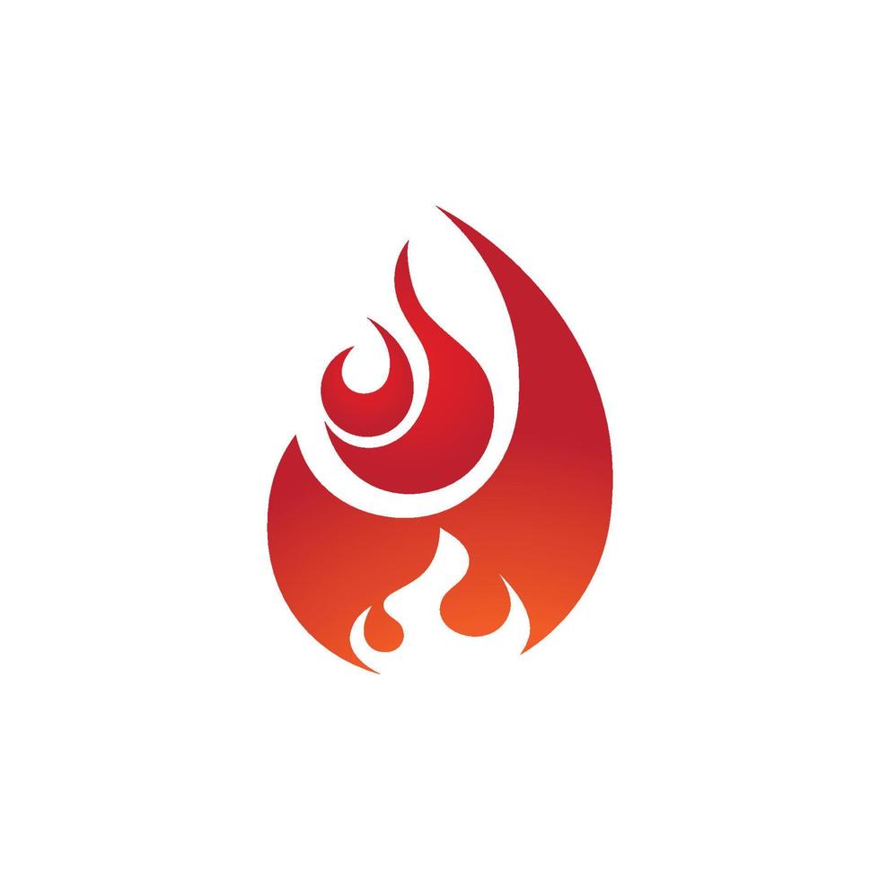 logo de llama de fuego vector