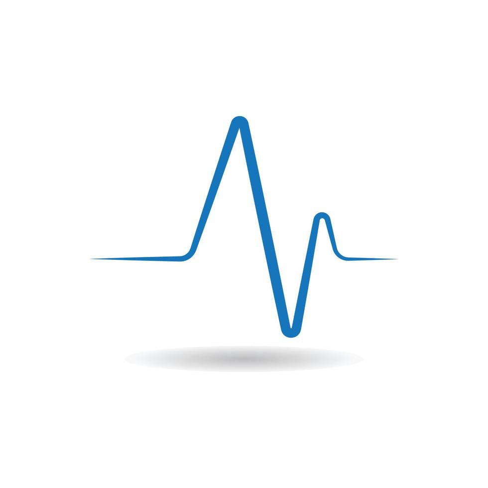 Pulse line ilustration vector