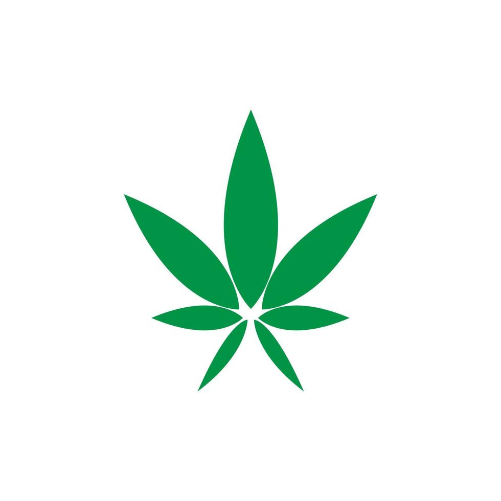 logotipo de marihuana de cannabis vector