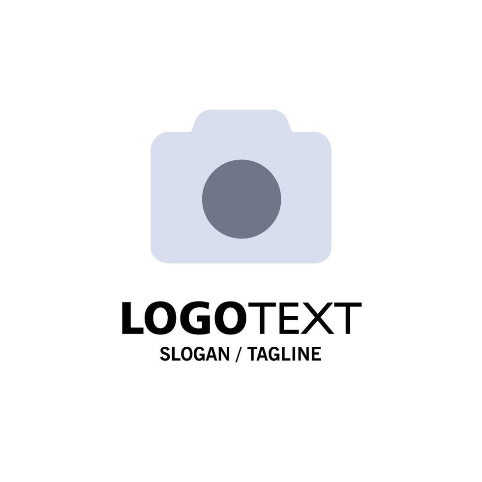 Camera Image Basic Ui Business Logo Template Flat Color vector