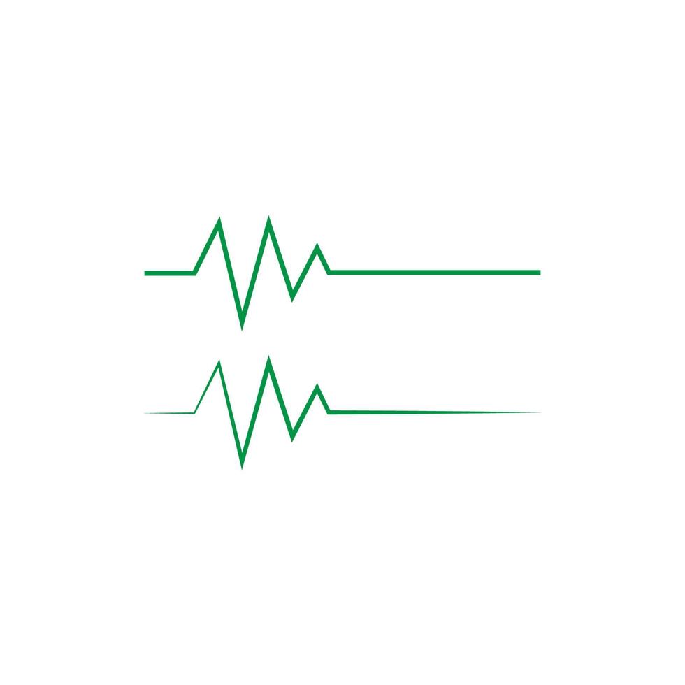 Ilustración de línea de pulso vector