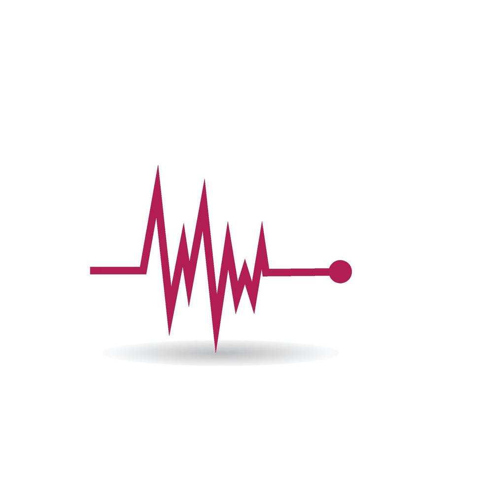 Pulse line ilustration vector