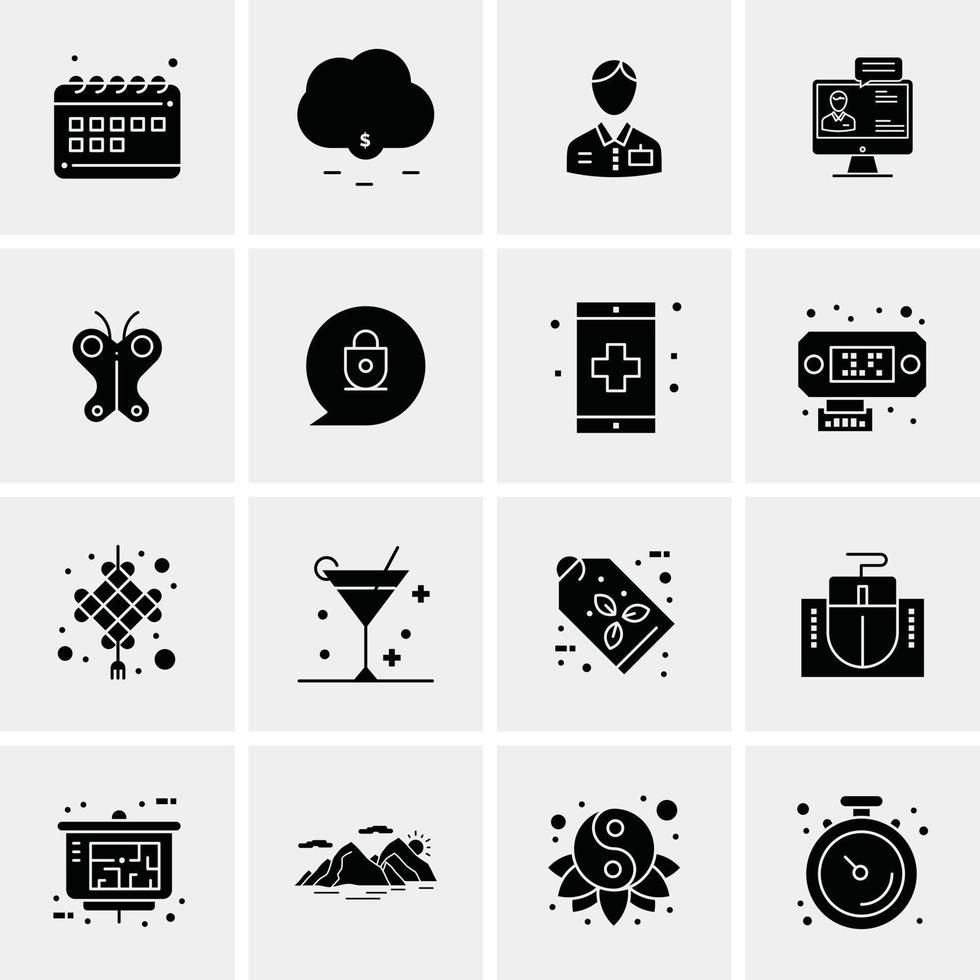 16 Business Universal Icons Vector Creative Icon Illustration to use in web and Mobile Related proje