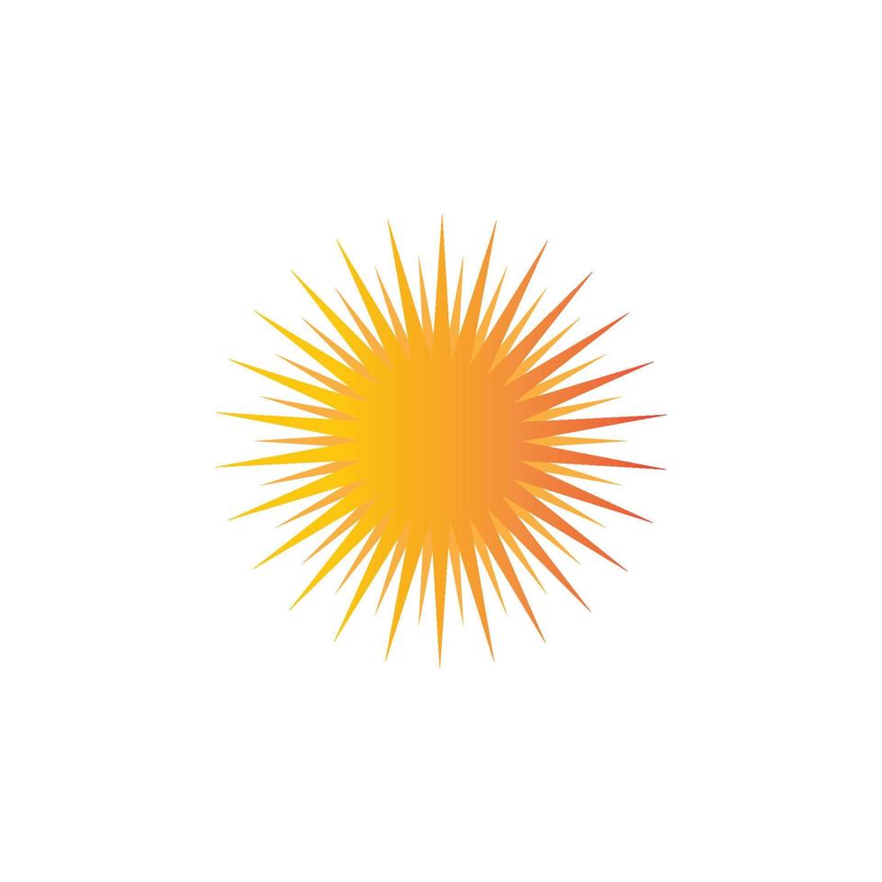 logotipo de ilustración de sol vector