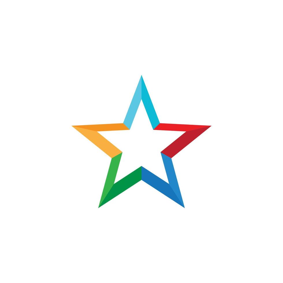 plantilla de logotipo estrella vector