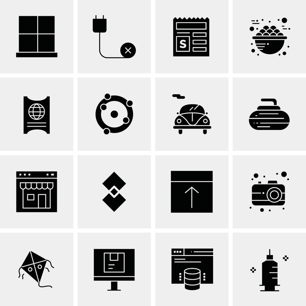 16 Universal Business Icons Vector Creative Icon Illustration to use in web and Mobile Related proje